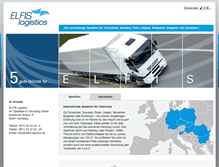 Tablet Screenshot of elfis-logistics.de
